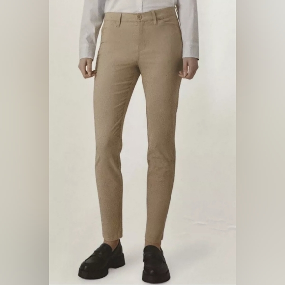 NWT Chaps Women's Stretch Trouser size 16 in Tan - Picture 1 of 5